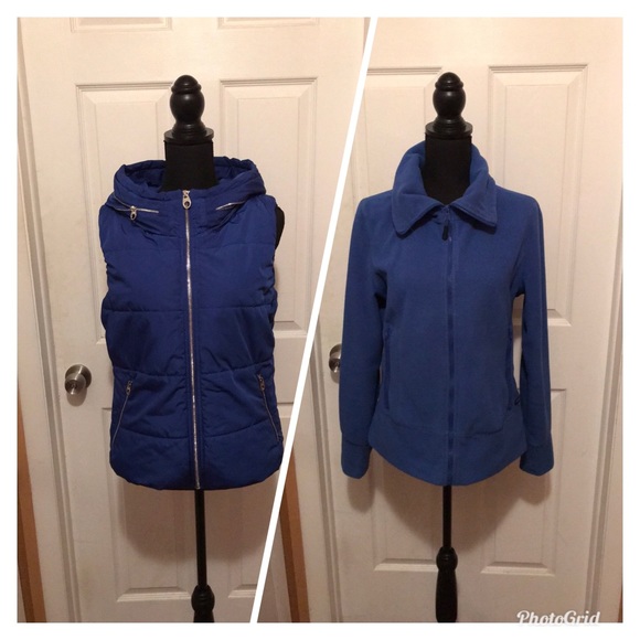 Calvin Klein Jackets & Blazers - Calvin Klein Puffer Vest & fleece jacket combo